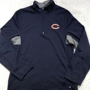 🏈NFL Chicago Bears 1/4 Zip Team Apparel Men’s Size S 🏈